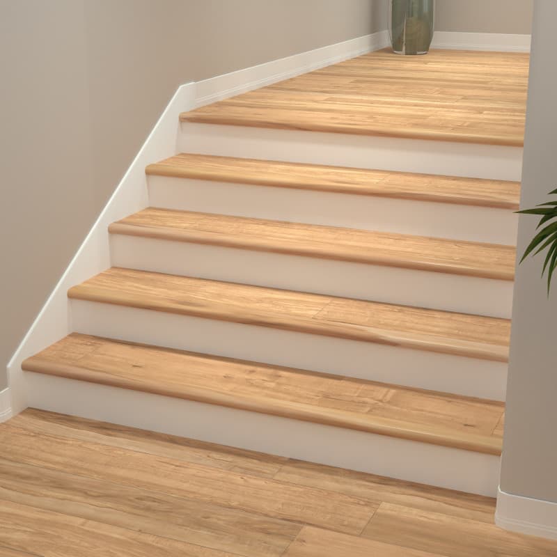 Blonde Ale Cali Vinyl Stair Nosing Overlap Classic