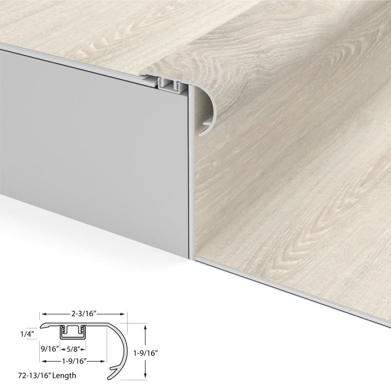 Castaway Oak Cali Vinyl Stair Nosing Overlap-2