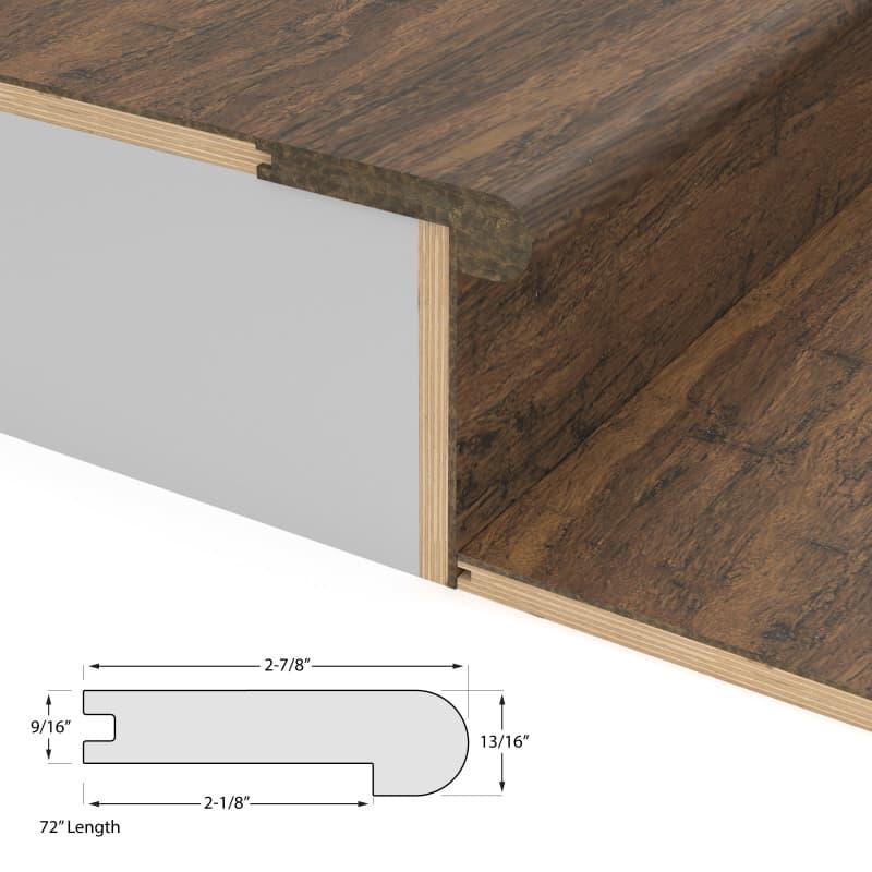 Antique Java Flush Stair Nosing 9/16"