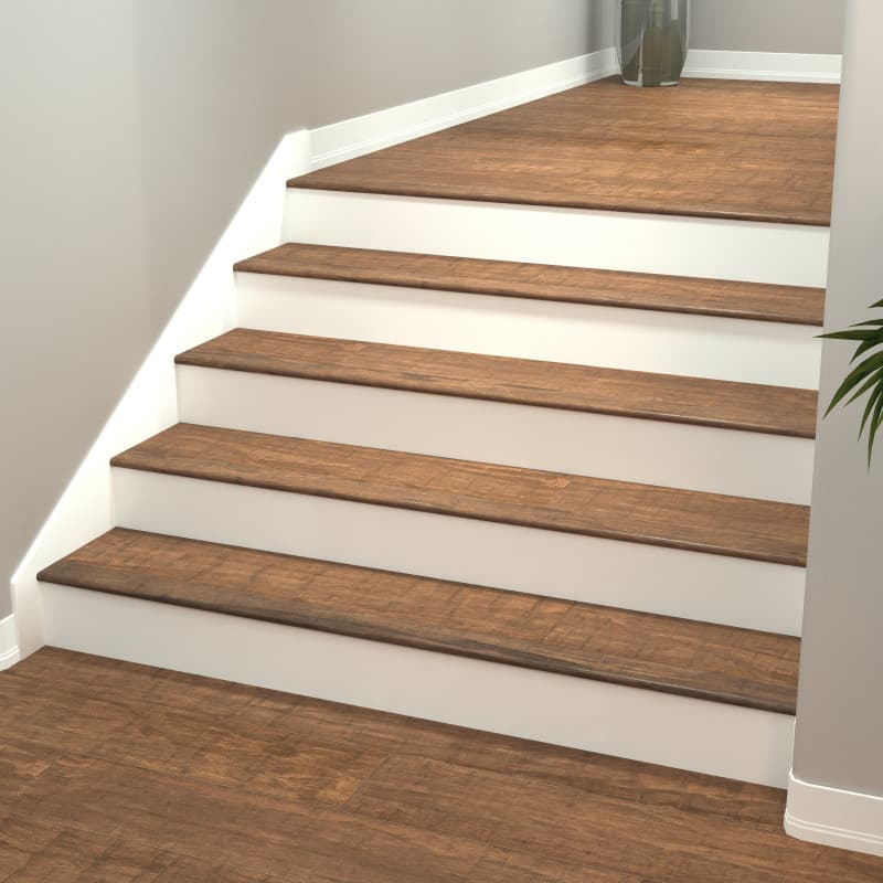 Light Java Click Flush Stair Nosing 7/16"-1