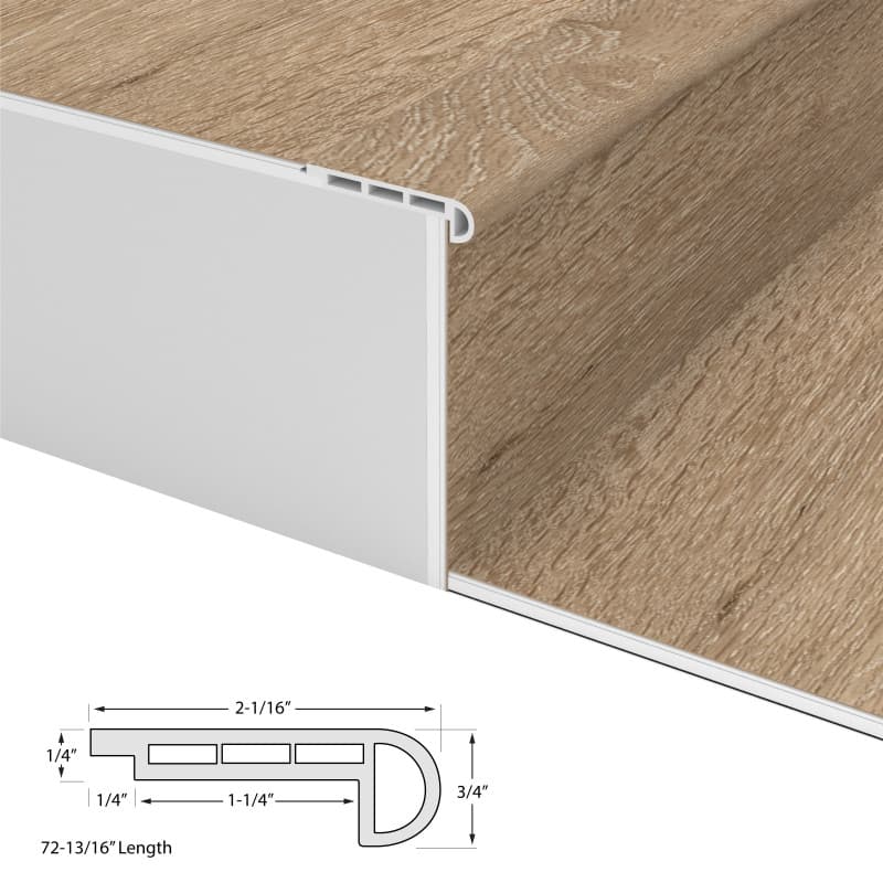 Aged Hickory Cali Vinyl Stair Nosing Flush Windansea-2