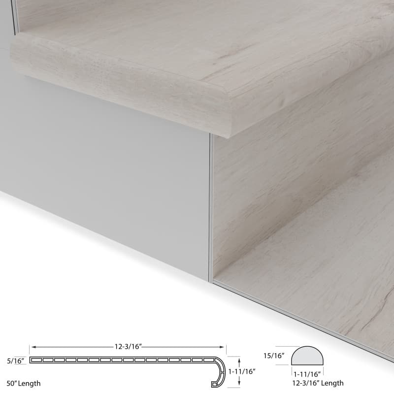 White Aspen Tread w/ Cap Universal