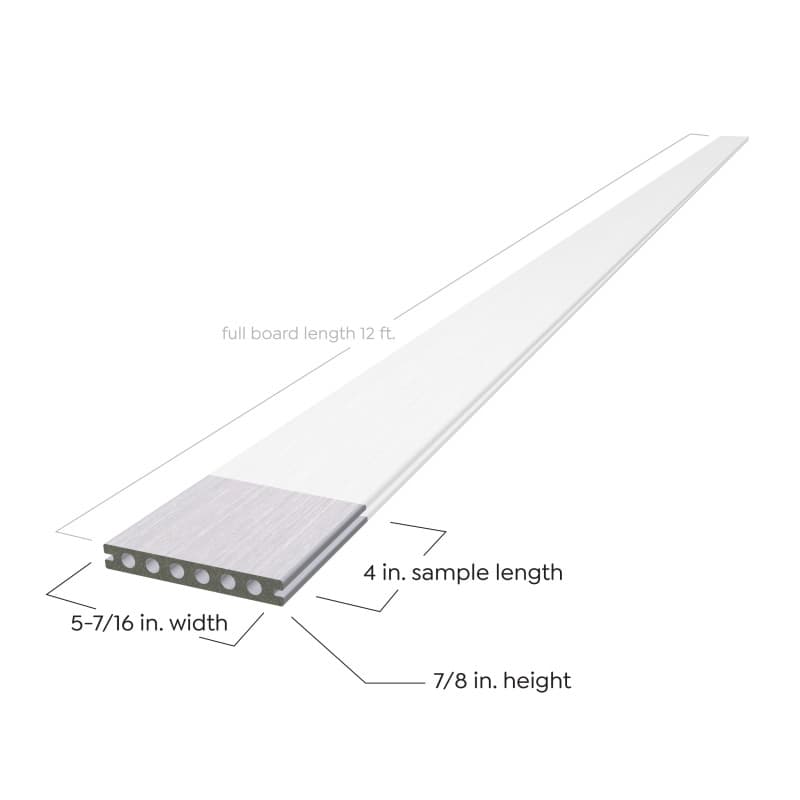 Sample - Glacier TruOrganics Composite Decking 12FT-1