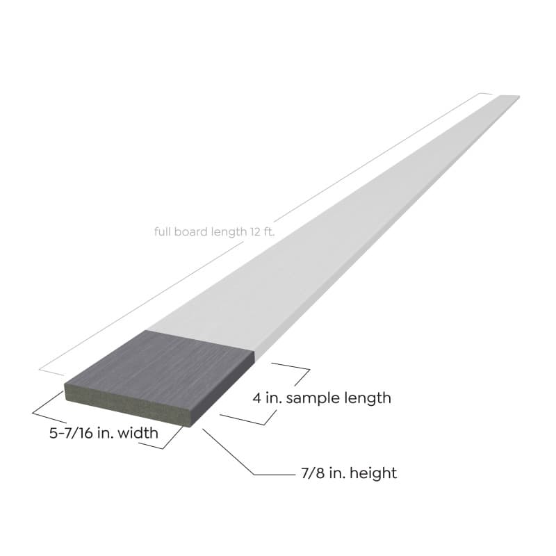 Sample - Yosemite TruOrganics Composite Decking Square Edge 12FT-2