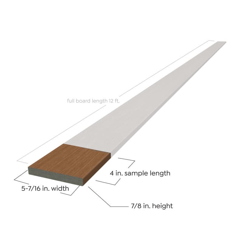 Sample - Sedona TruOrganics Composite Decking Square Edge 12FT-1