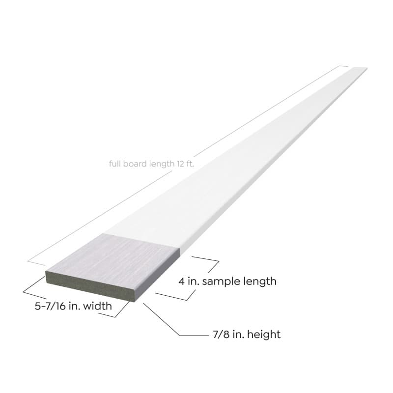 Sample - Glacier TruOrganics Composite Decking Square Edge 12FT-2