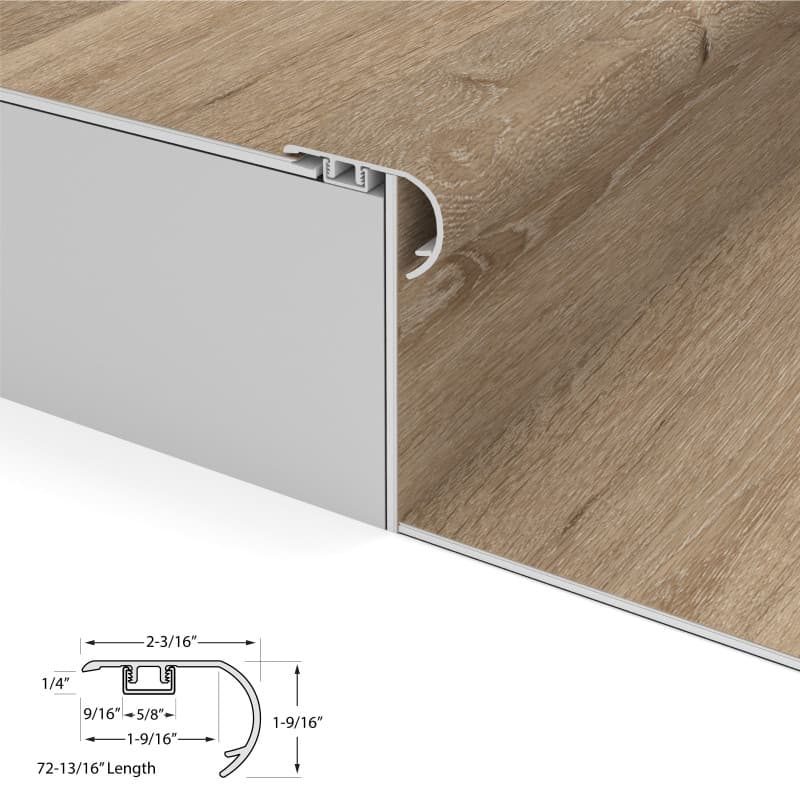 Aged Hickory Cali Vinyl Stair Nosing Overlap Windansea-2