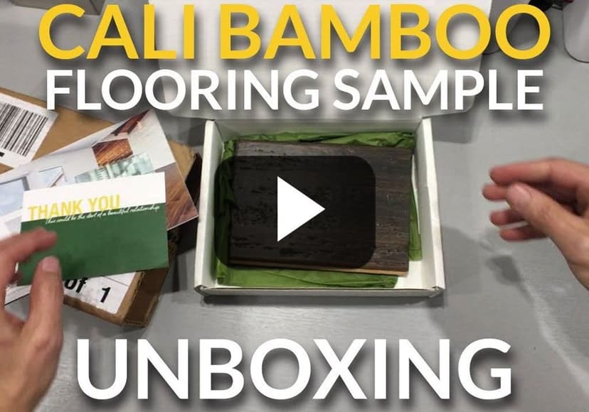 Cali Bamboo Floor Sample Unboxing