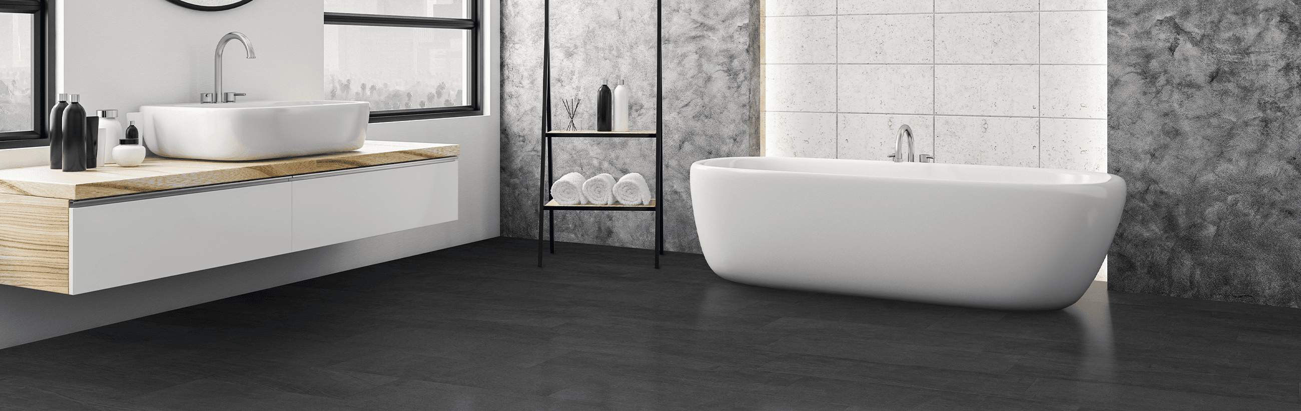 CALI Laminate Shorebreak Black Sands Marble