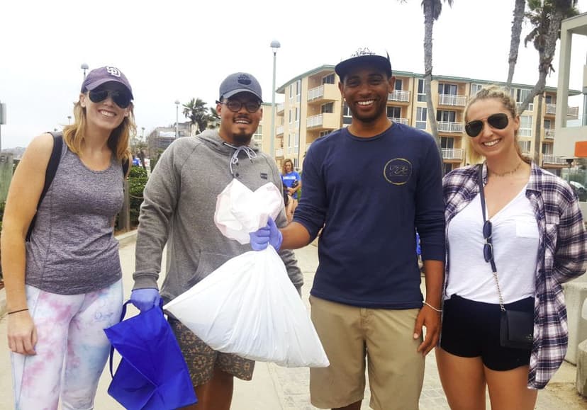 Team Cali Pacific Beach Cleanup