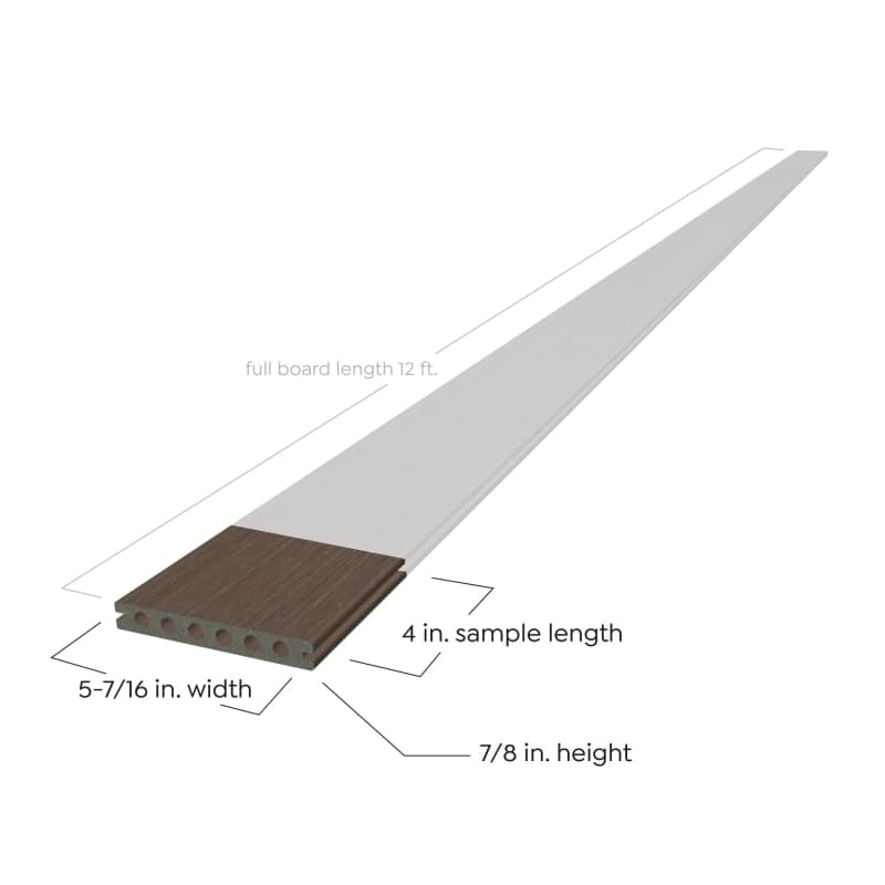Sample - Denali TruOrganics Composite Decking 12FT-2
