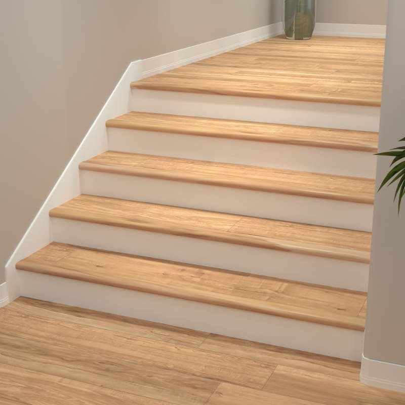 Blonde Ale Cali Vinyl Stair Nosing Overlap Classic