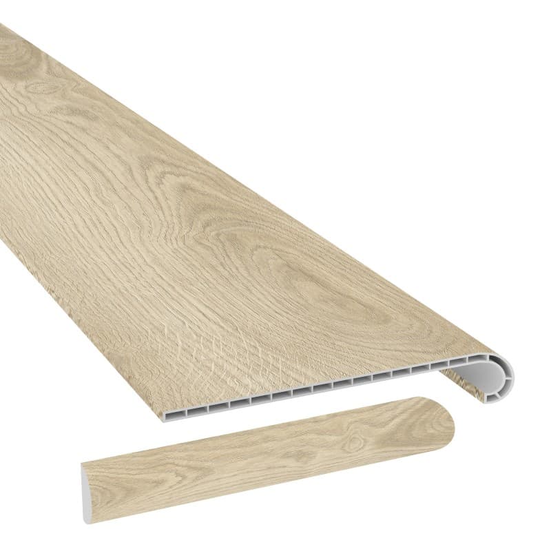 Sawdust Stroll Laguna Vinyl Stair Tread w/ Cap-0