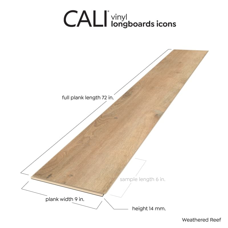 Weathered Reef Longboards Icons Vinyl Flooring-2