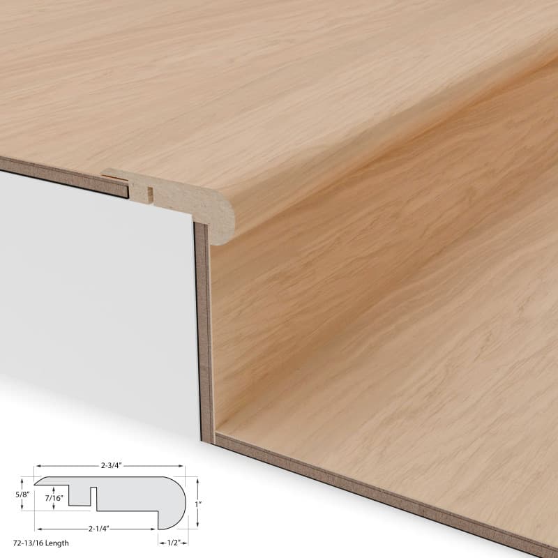 Amber Retreat Stair Nosing Overlap 12mm