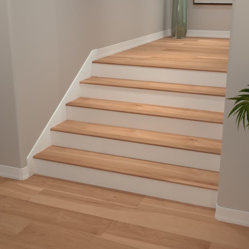 Natural Hickory Varietals Flush Stair Nosing-1