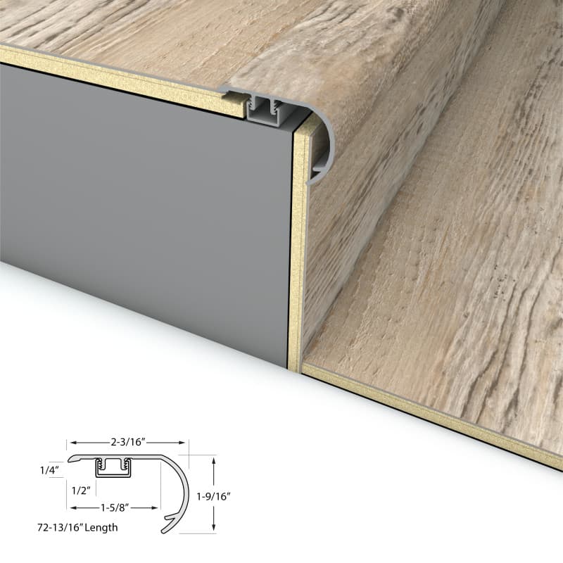 Top Tie Stair Nosing Overlap 6.5mm