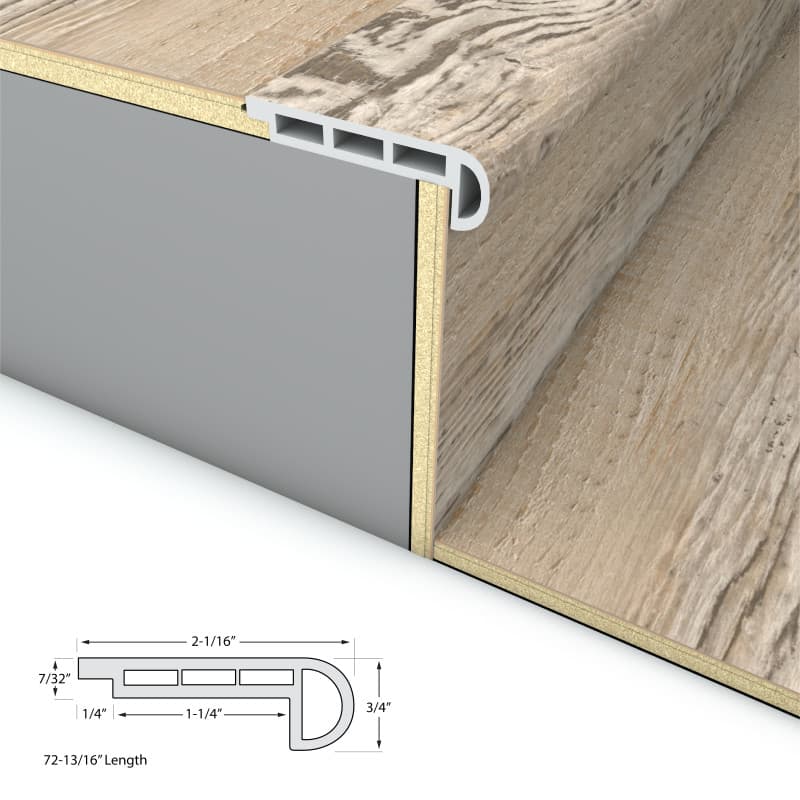 Top Tie Stair Nosing Flush 6.5mm