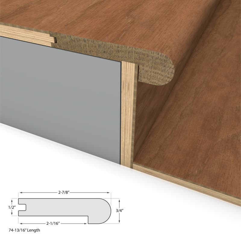 Cured Hickory Varietals Flush Stair Nosing-2