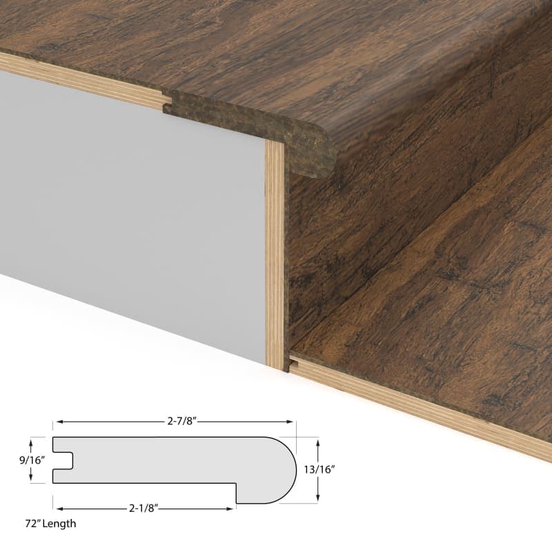 Antique Java Flush Stair Nosing 9/16"