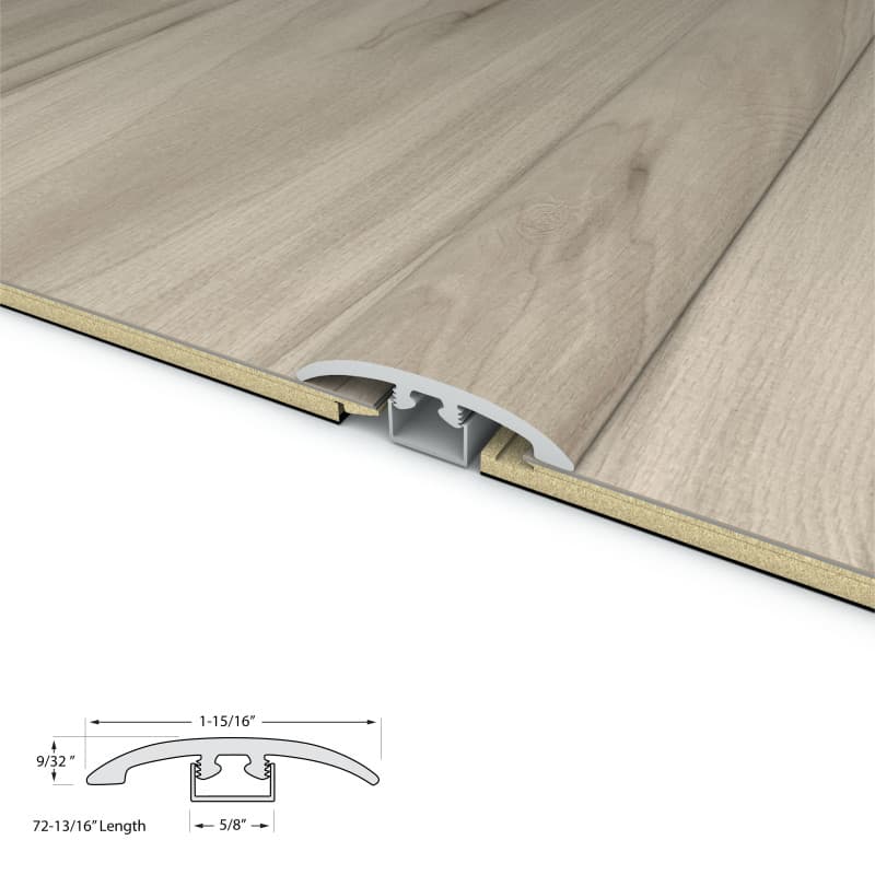 Railway Gray Multi-Purpose Trim (Reducer and T-mold) 6.5mm-2