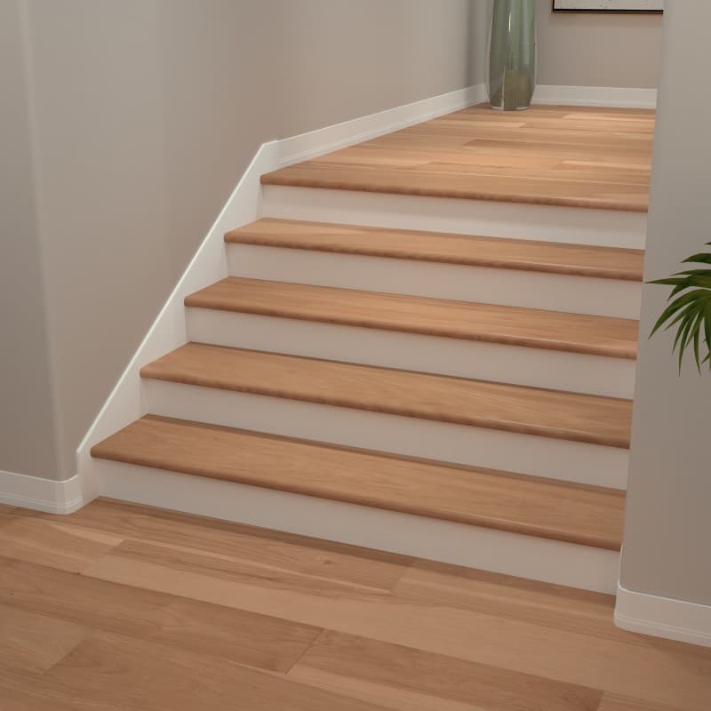 Natural Hickory Stair Tread-1