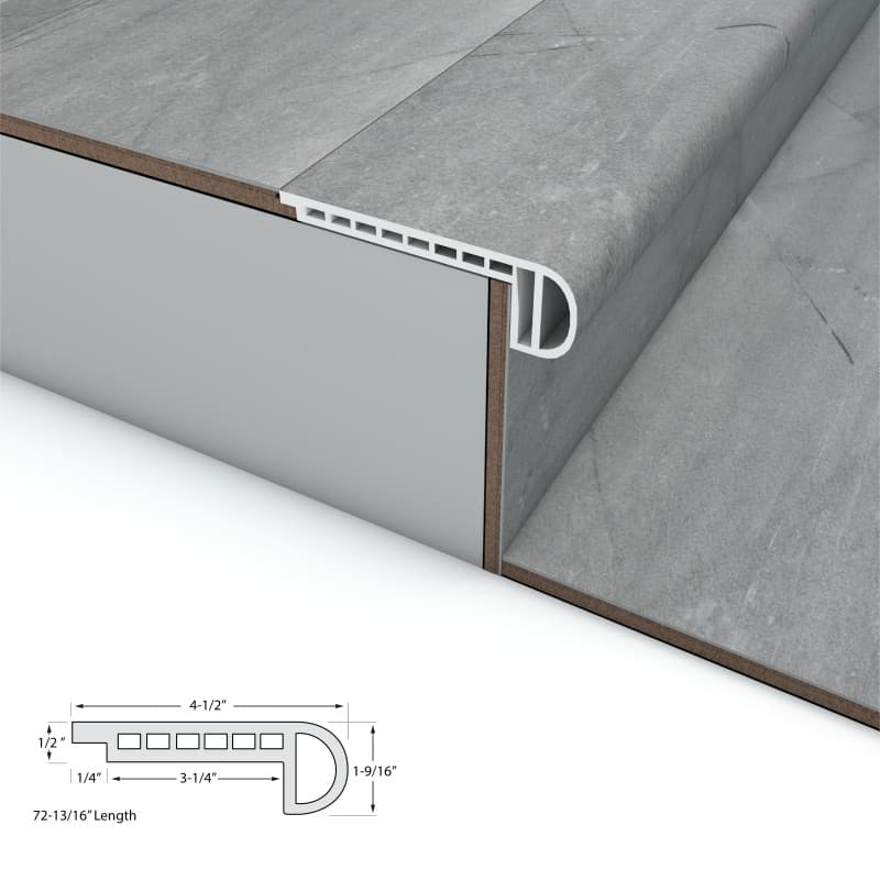Tiburon Marble CALI Vinyl Shorebreak Stair Nosing Flush-2