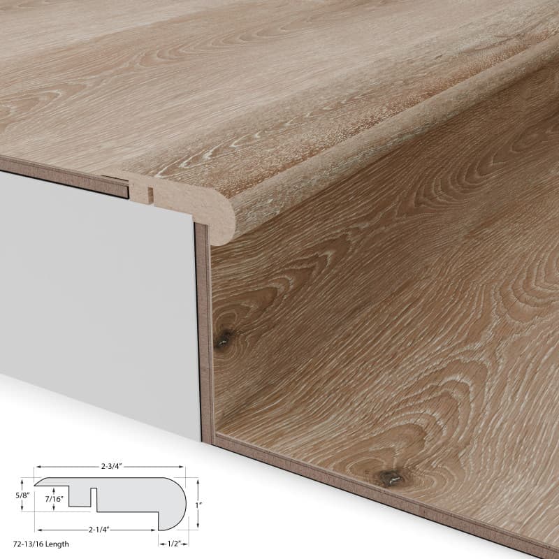 Aged Hickory Stair Nosing Overlap 12mm-2