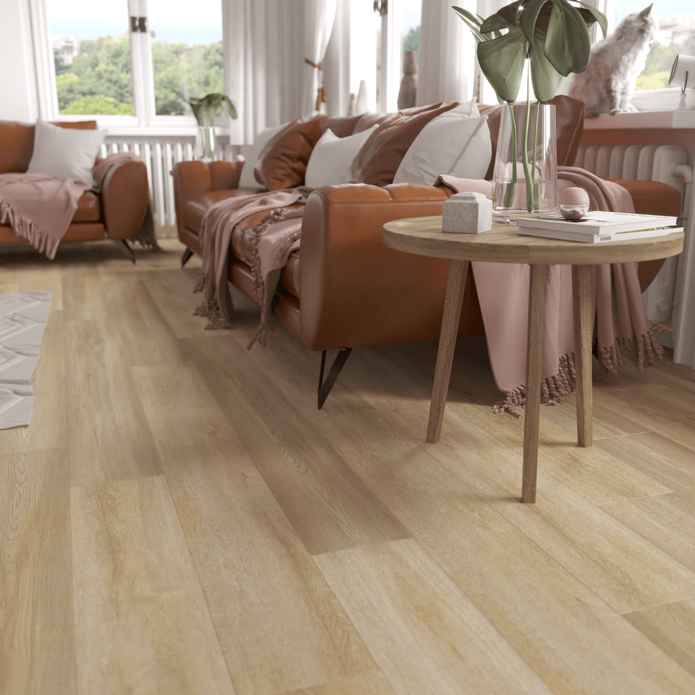Sample - CALI Vinyl Legends Extra Wide Click Golden Hour Oak Flooring-2