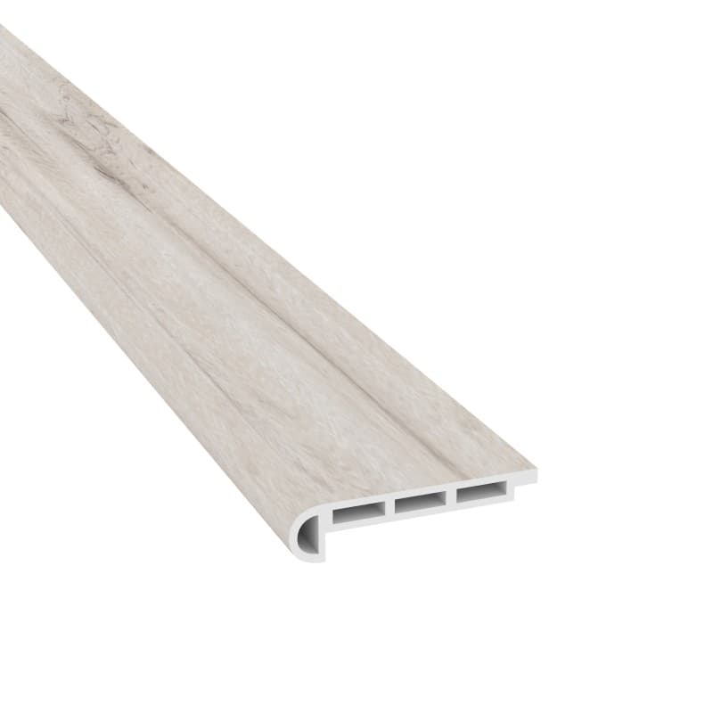 White Aspen Cali Vinyl Stair Nosing Flush-0