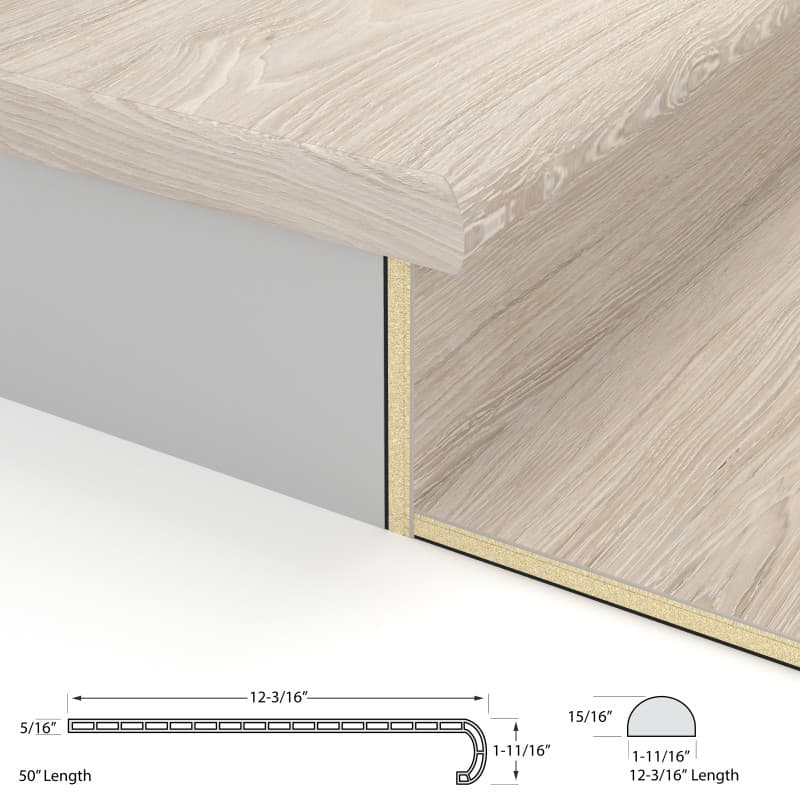 Pacific Plover Laguna Vinyl Stair Tread w/ Cap-2