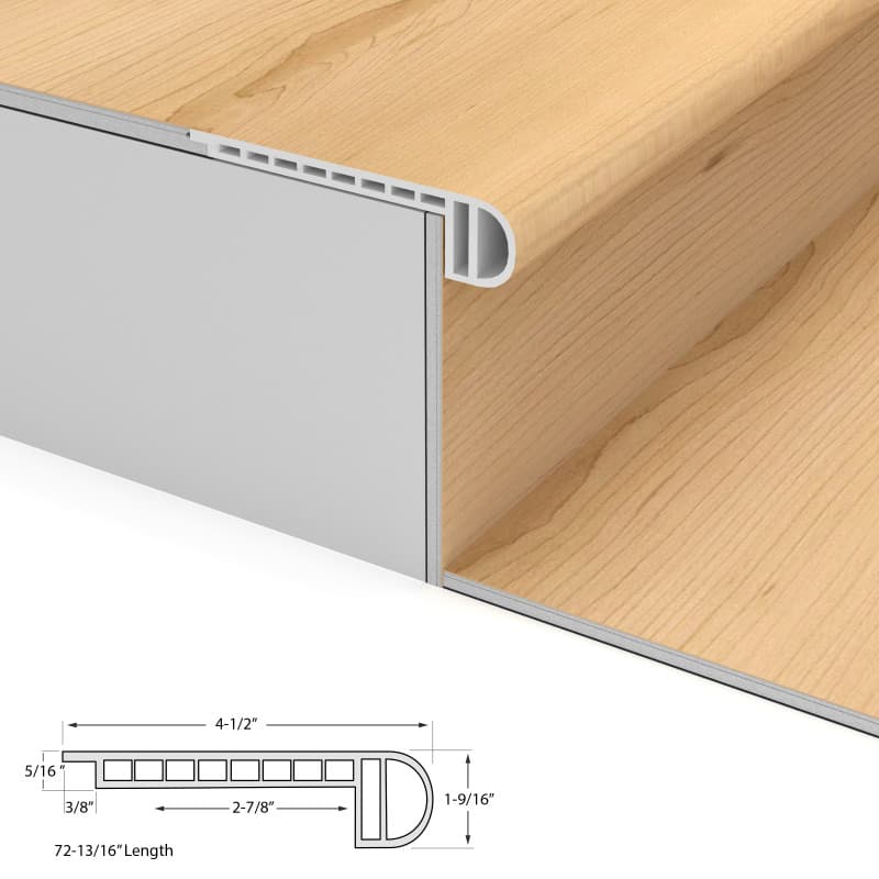 Morro Beige Cali Vinyl Stair Nosing Flush