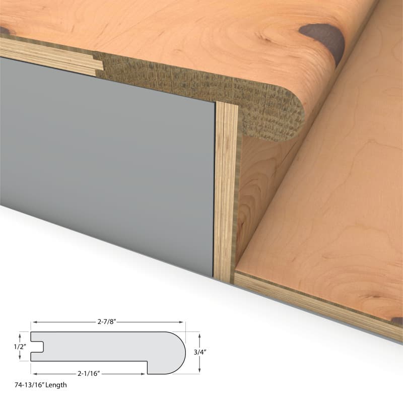 Natural Maple Varietals Flush Stair Nosing-2