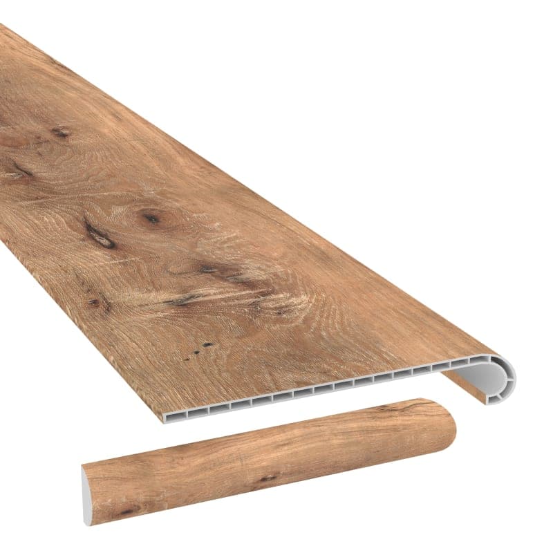 North Shore Oak Cali Vinyl Stair Tread w/ Cap-0