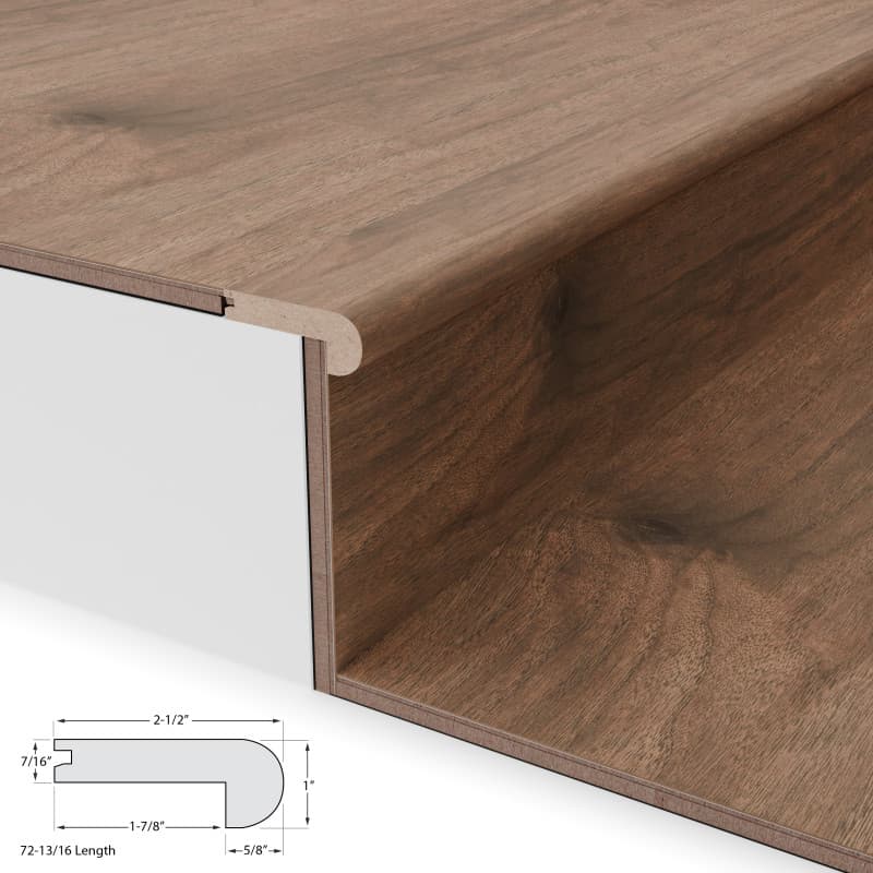 Misty Wood Walnut Stair Nosing Flush 12mm-2