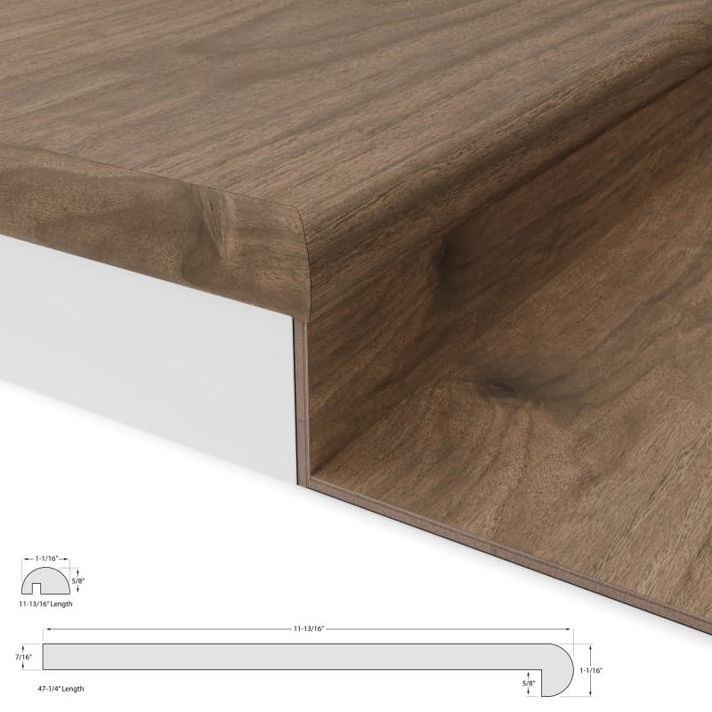 Misty Wood Walnut Tread w/ Cap Universal-2