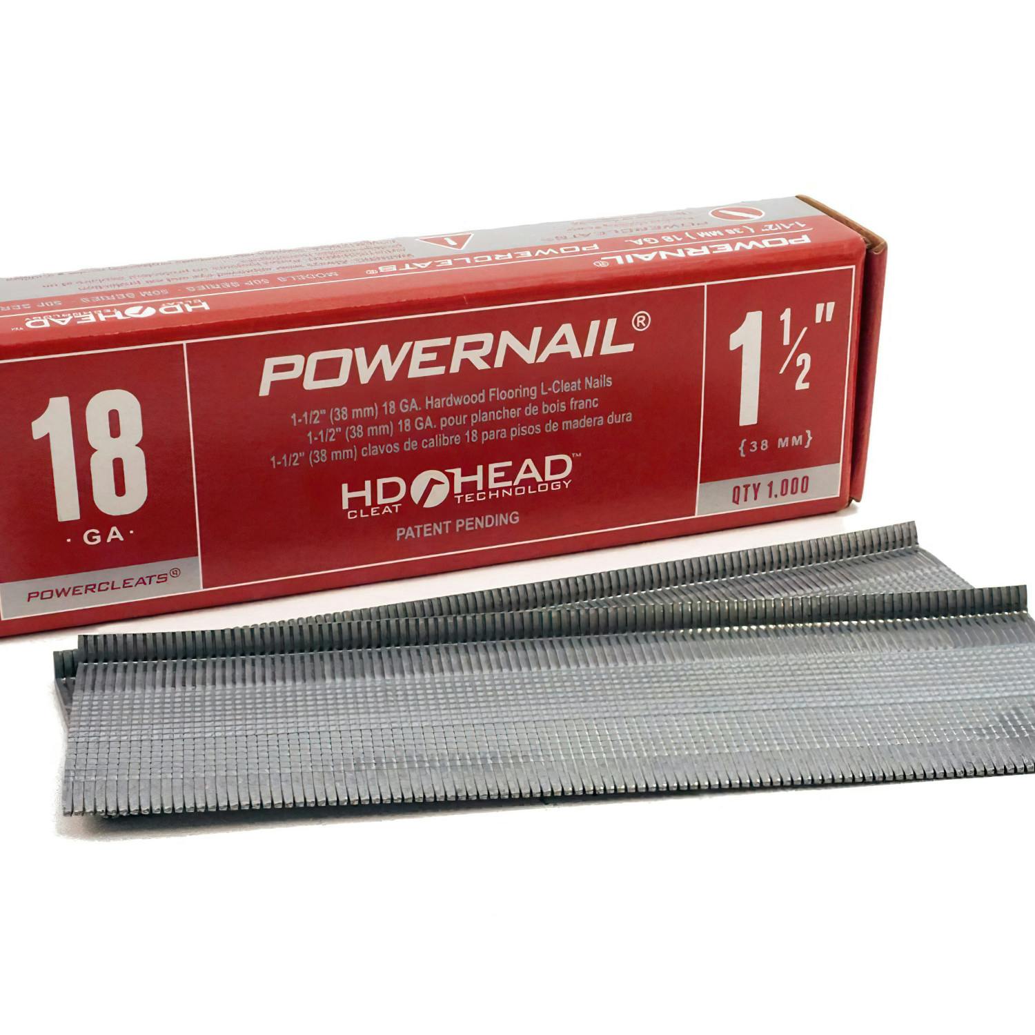 Powernail 18-Gauge 1-1/2 in. L-Shaped Cleat Nails