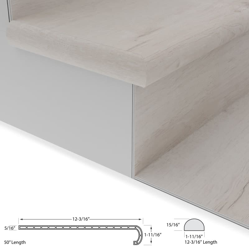 White Aspen Tread w/ Cap Universal