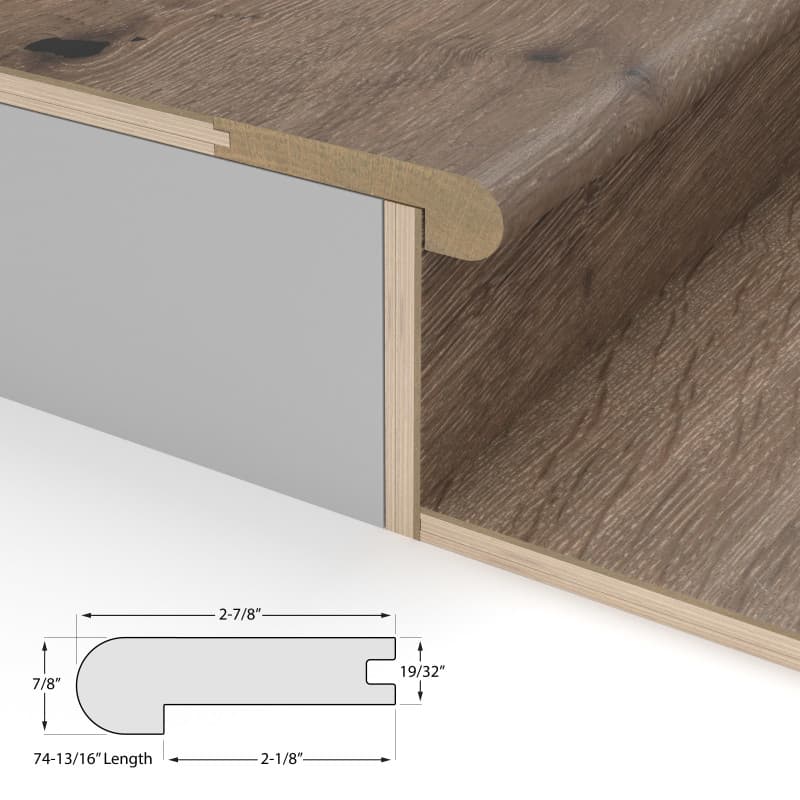 Carmel Valley Cali Hardwoods Stair Nosing Flush