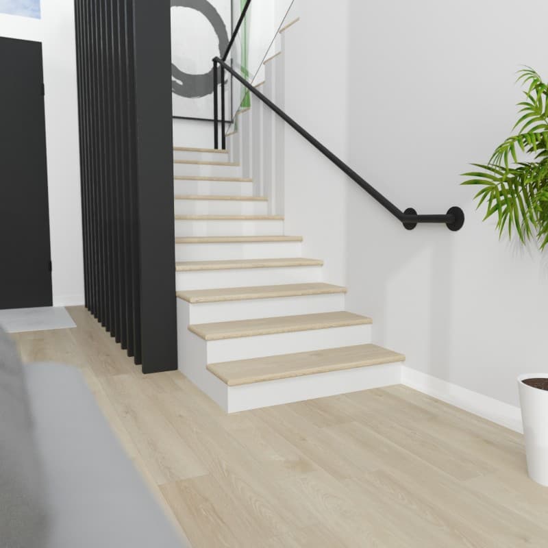 Sandstone Wash Laguna Vinyl Stair Tread w/ Cap-1