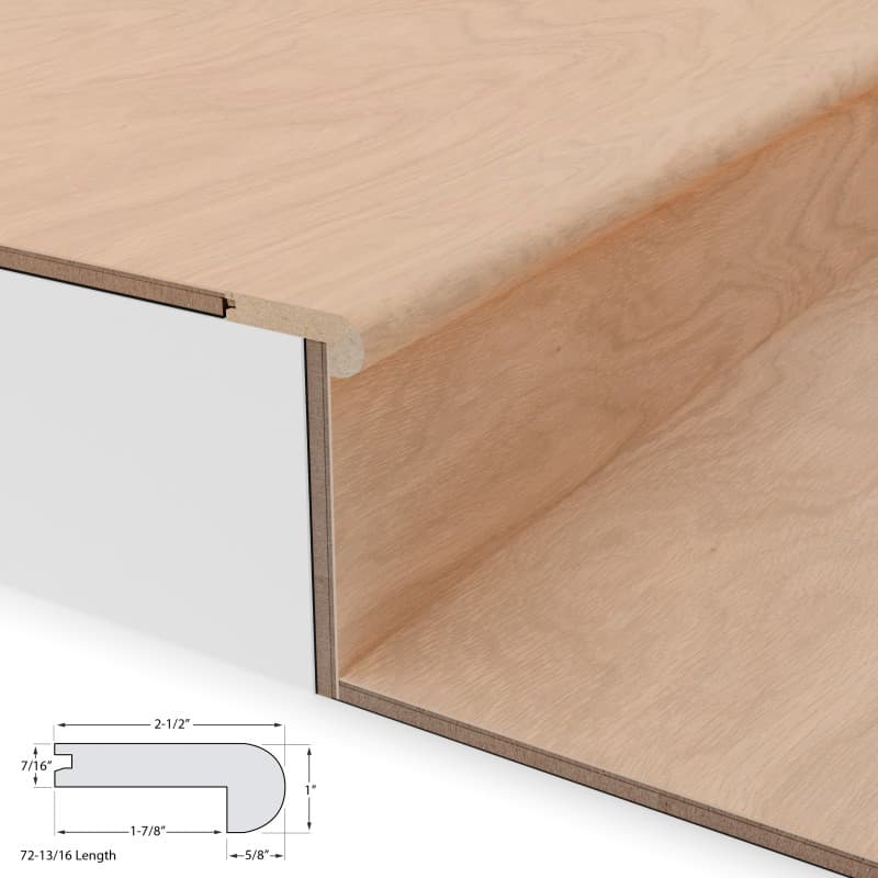 Sycamore Buff Stair Nosing Flush 12mm-2