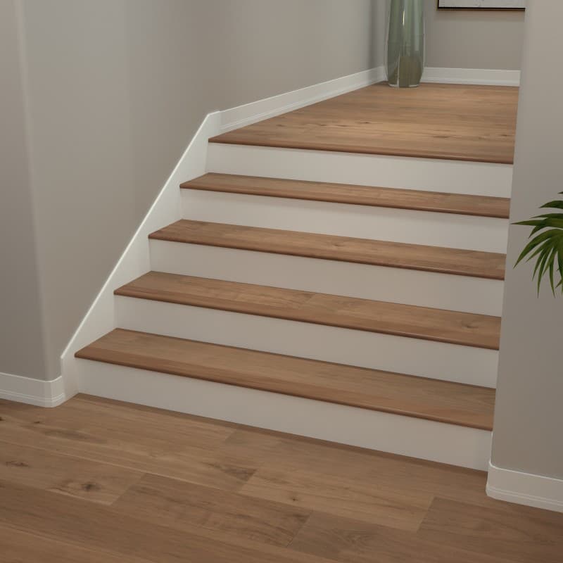 Cured Hickory Varietals Flush Stair Nosing-1