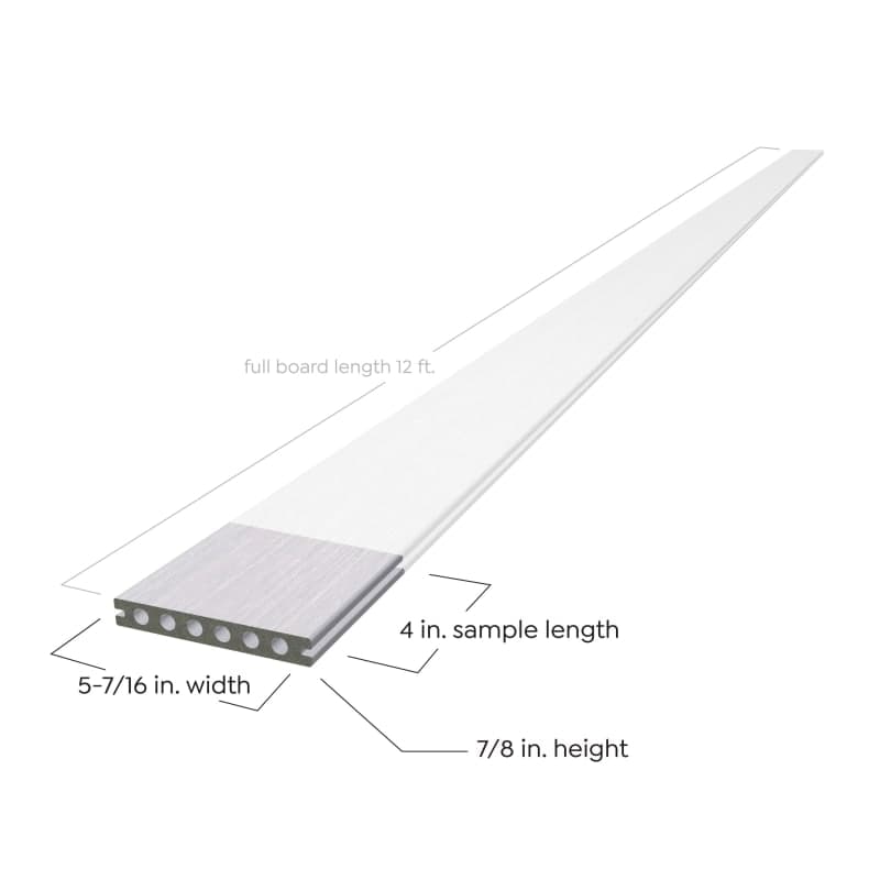 Sample - Glacier TruOrganics Composite Decking 12FT-1