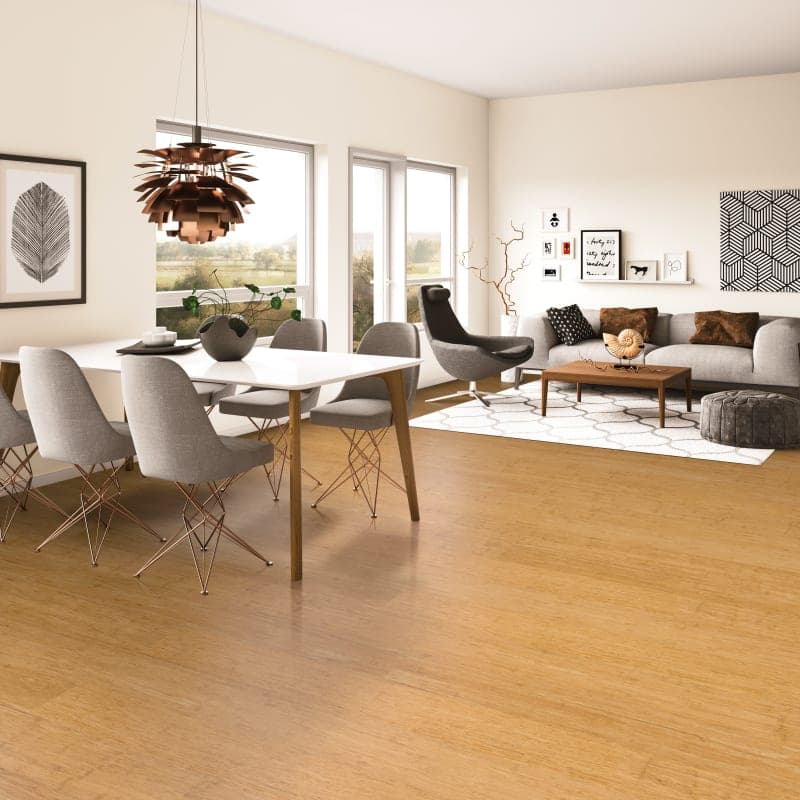 Sample - Mocha Fossilized Wide Click Engineered Bamboo Flooring-1