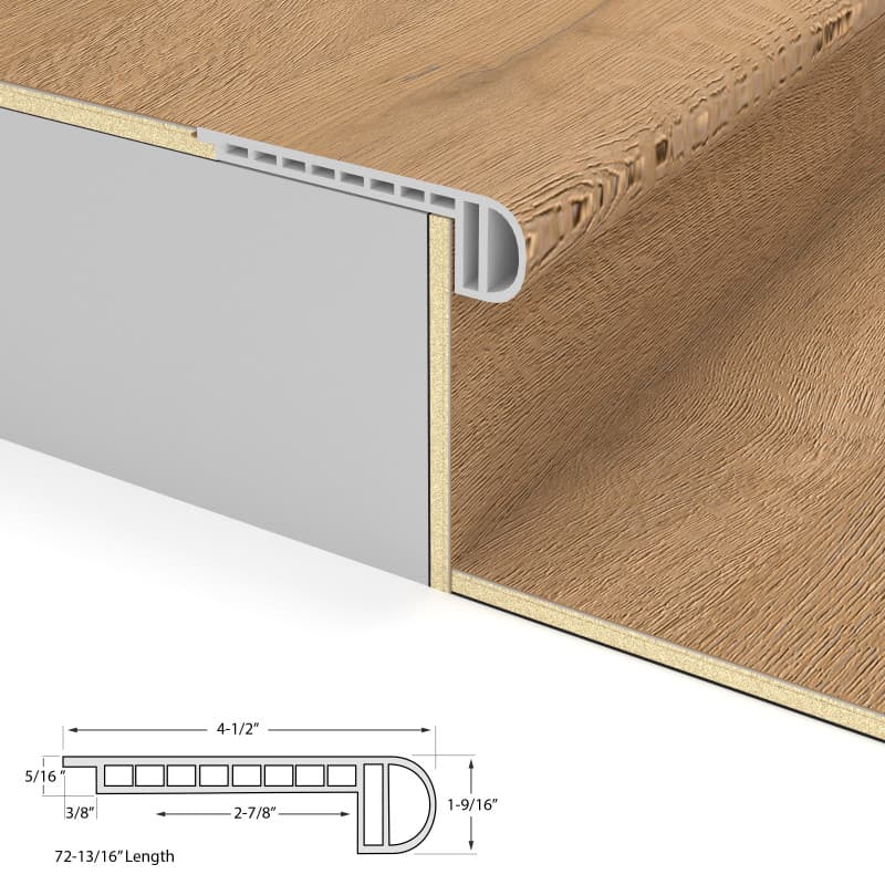 Aliso Almond Laguna Vinyl Stair Nosing Flush