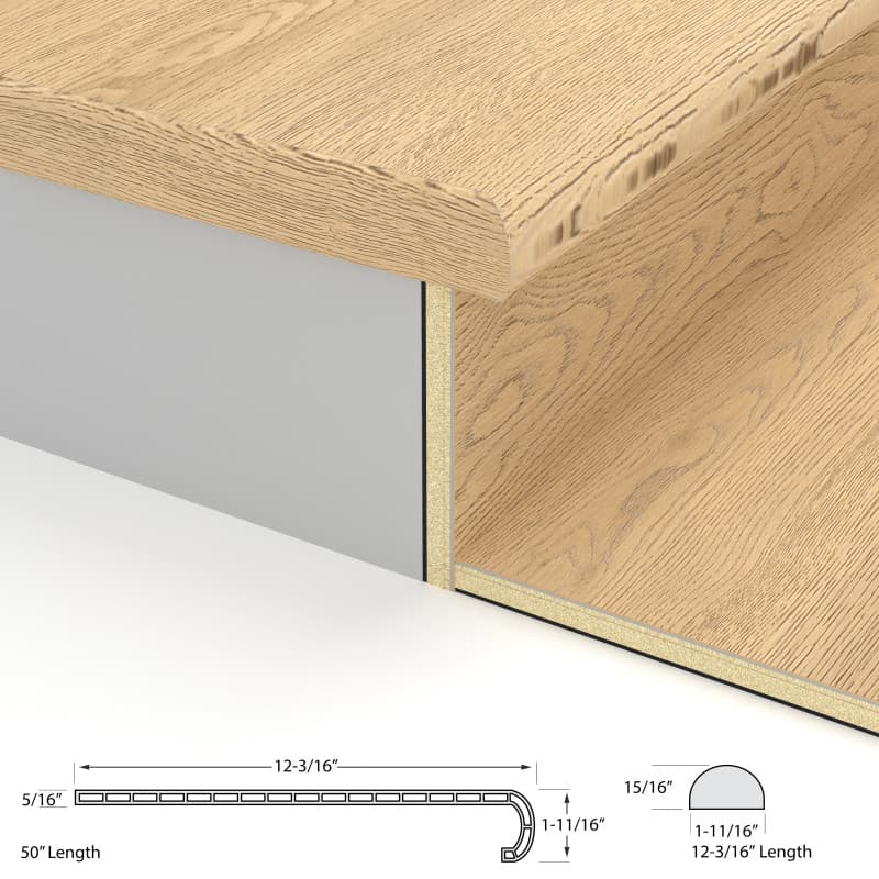 Paradise Fawn Laguna Vinyl Stair Tread w/ Cap-2