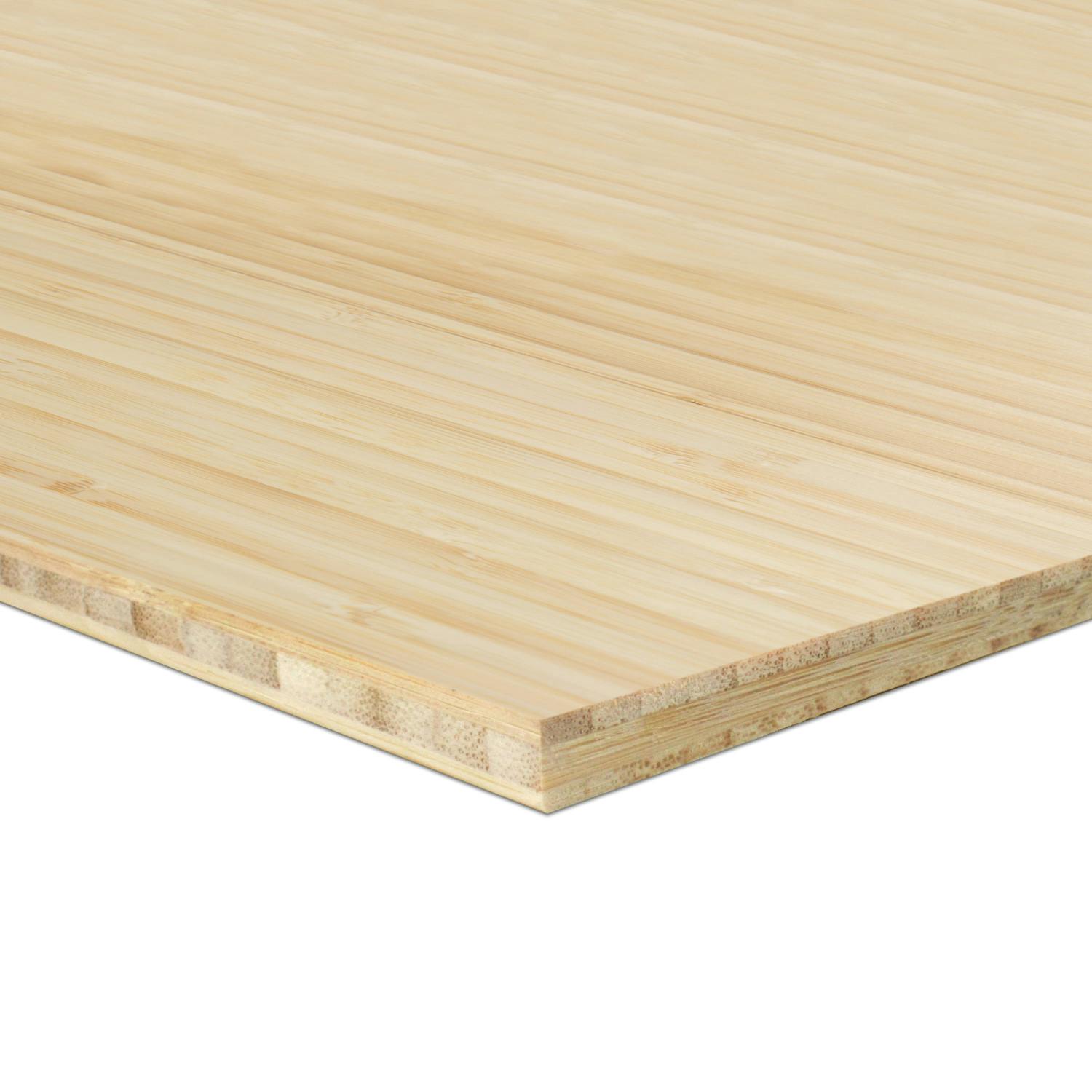 Bamboo Plywood - 3ply 1/4 in. Vertical Natural