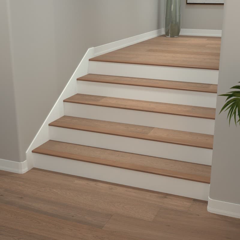 Shaded Hickory Varietals Flush Stair Nosing-1