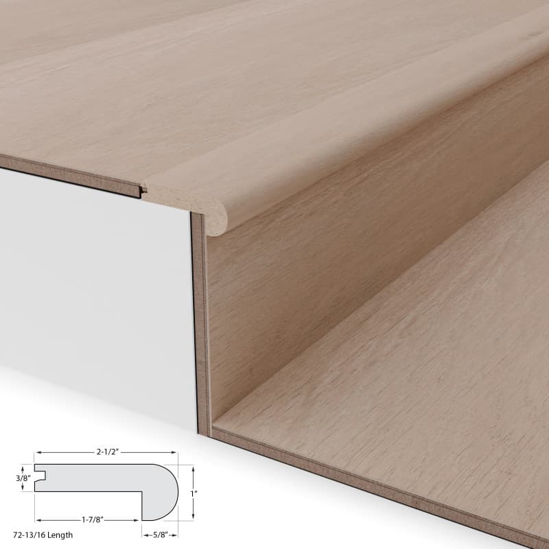 Walnut Shell Stair Nosing Flush 10mm-2