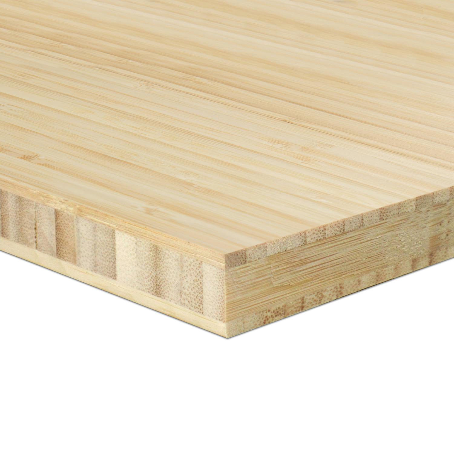 3/4 Inch Natural Vertical Bamboo Plywood - 3 PLY